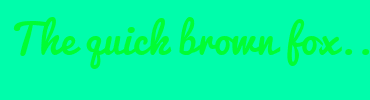 Image with Font Color 00FD34 and Background Color 00FDAB